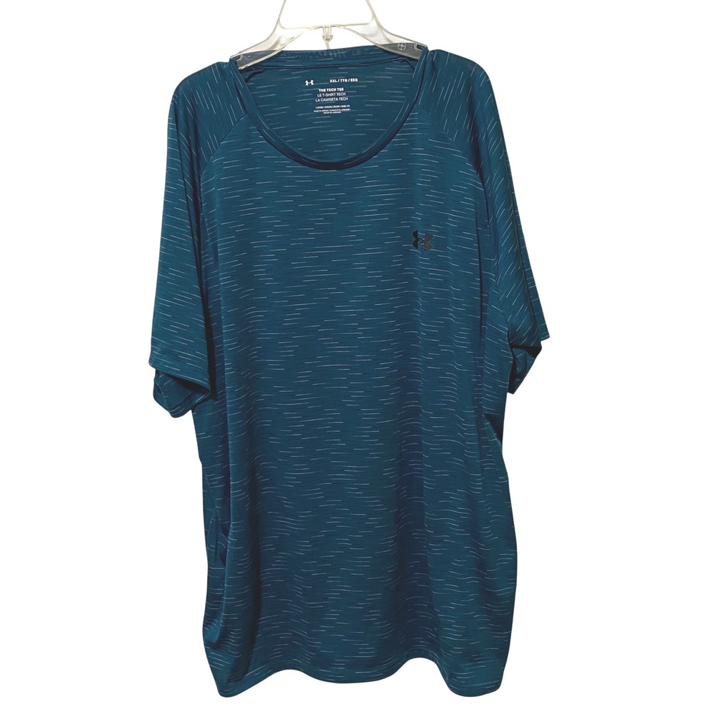 Under Armour Tech Tee Mens T-Shirt XXL Green Sheer Athletic‎ Athleisure Workout